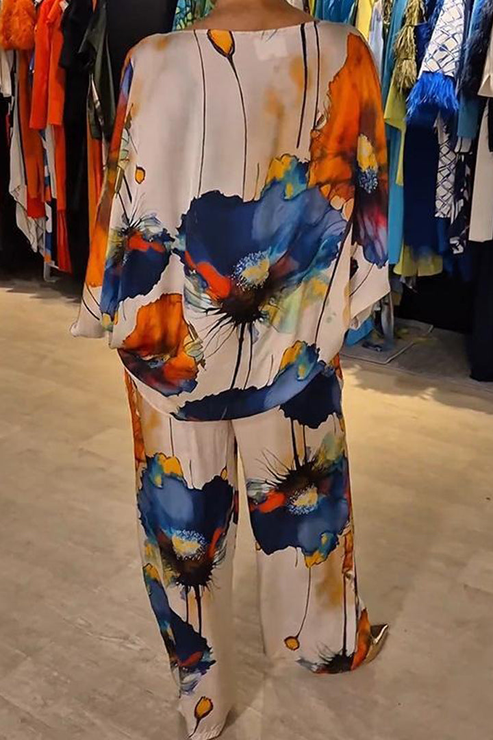 Malaika - Casual Printed Two-Piece Suit