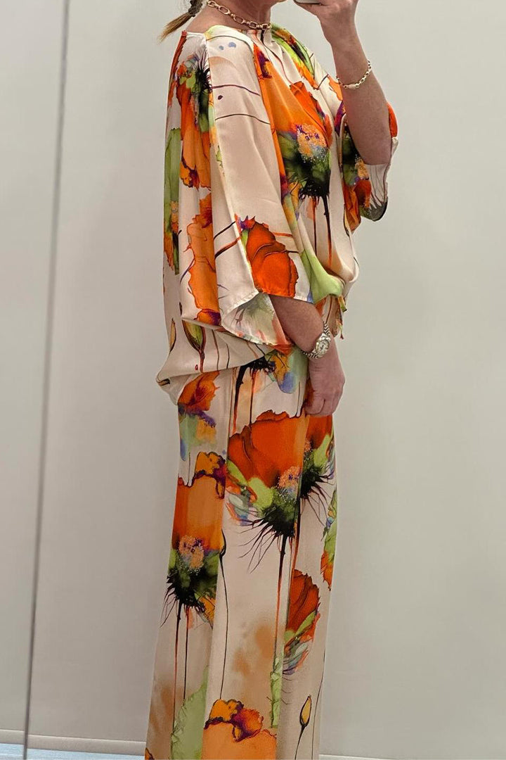 Malaika - Casual Printed Two-Piece Suit