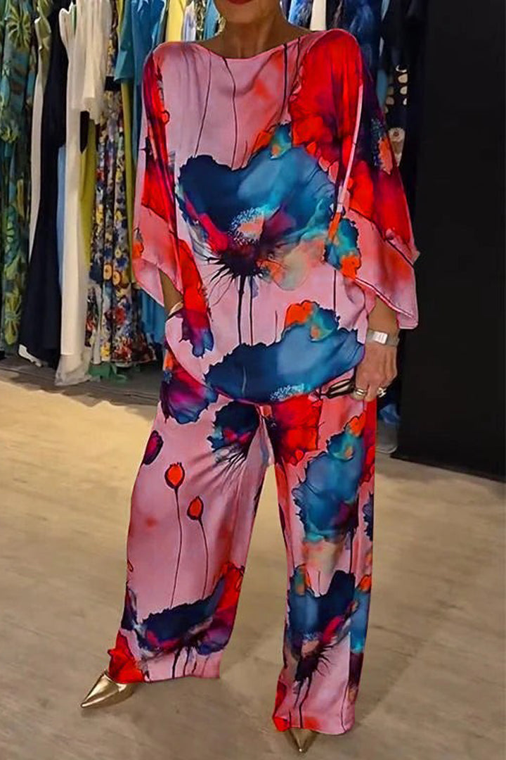 Malaika - Casual Printed Two-Piece Suit