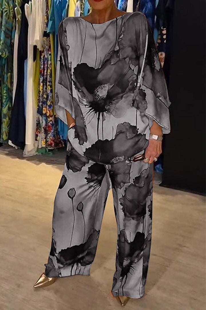 Malaika - Casual Printed Two-Piece Suit