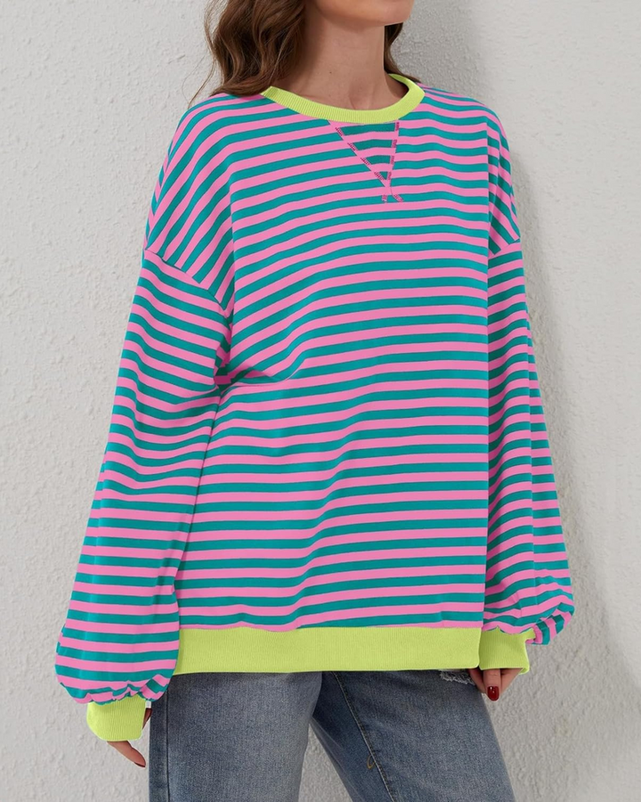 Luna - Oversized Striped Sweater