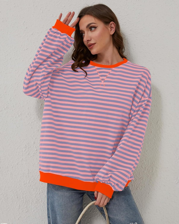 Luna - Oversized Striped Sweater