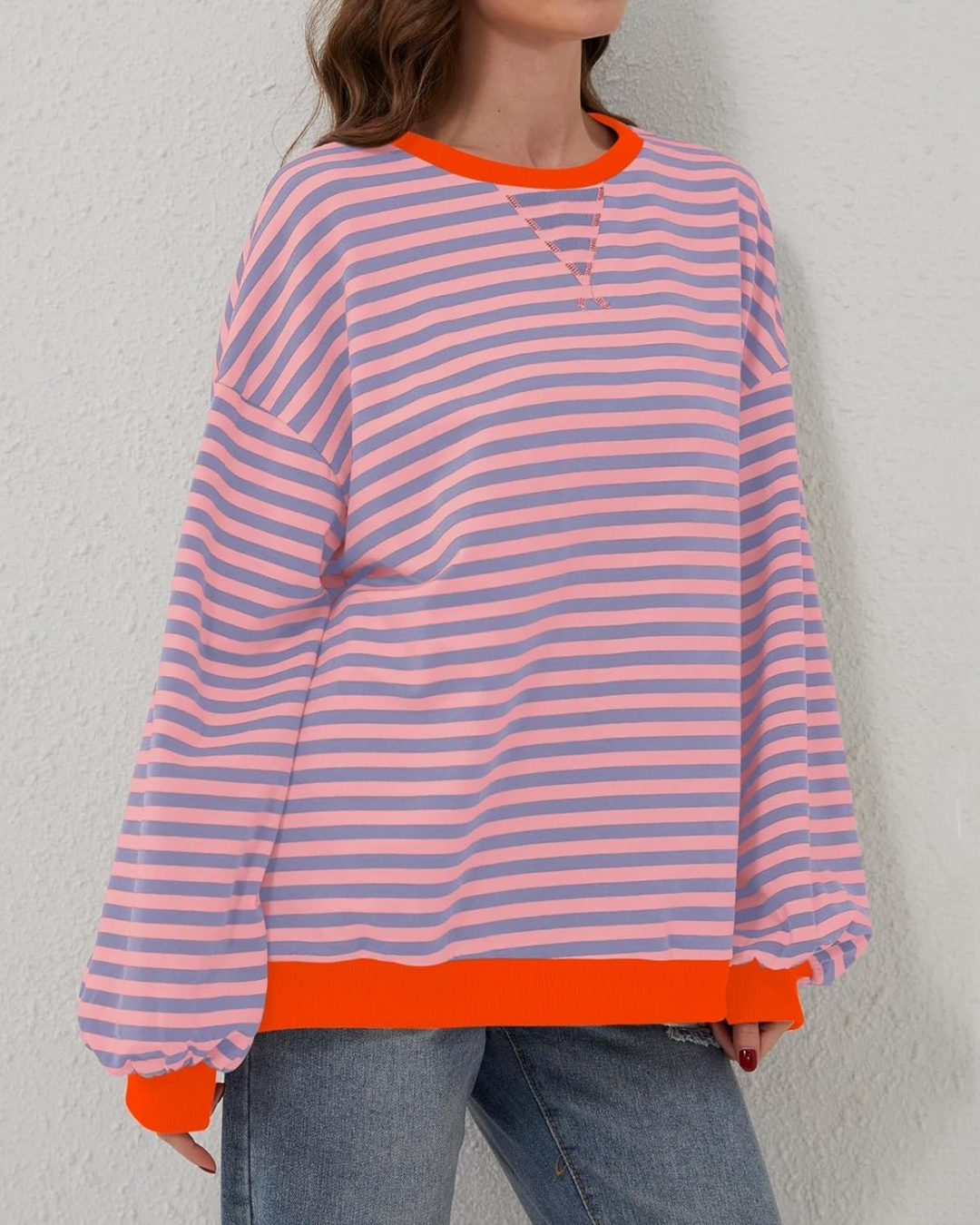 Luna - Oversized Striped Sweater