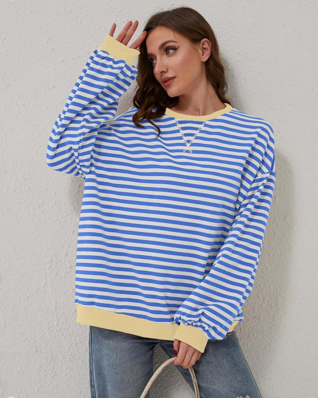 Luna - Oversized Striped Sweater