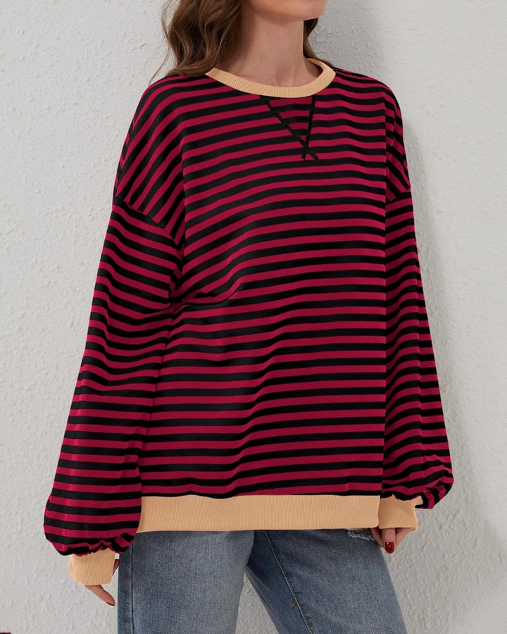 Luna - Oversized Striped Sweater