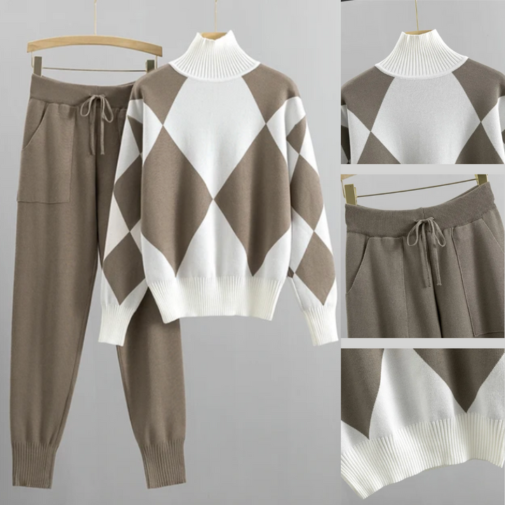 Lola - Geometric Sweatshirt Set