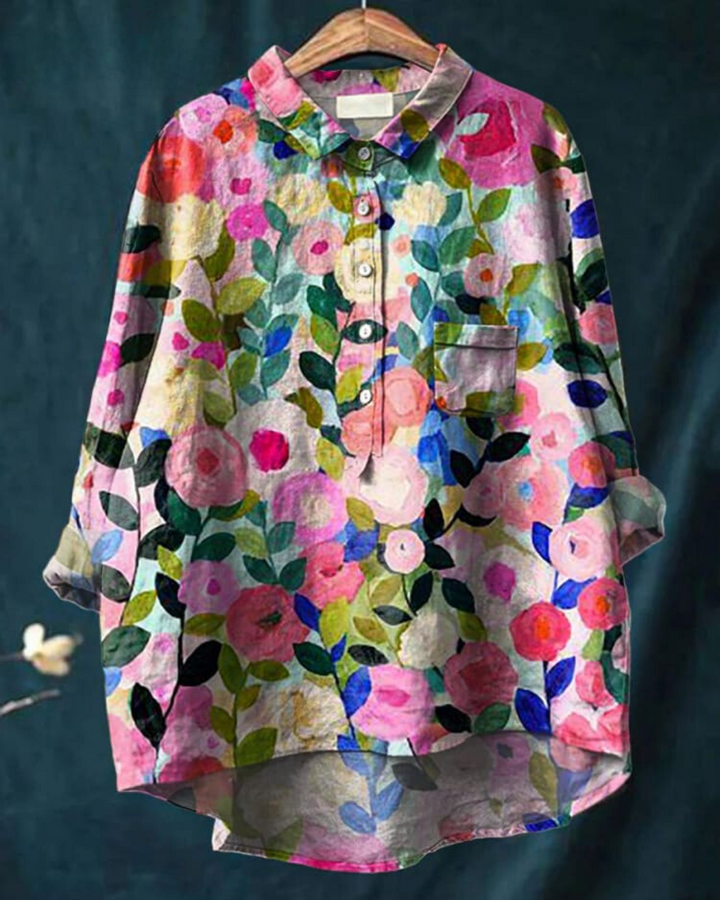 Magnolia - Vibrant Floral Blouse