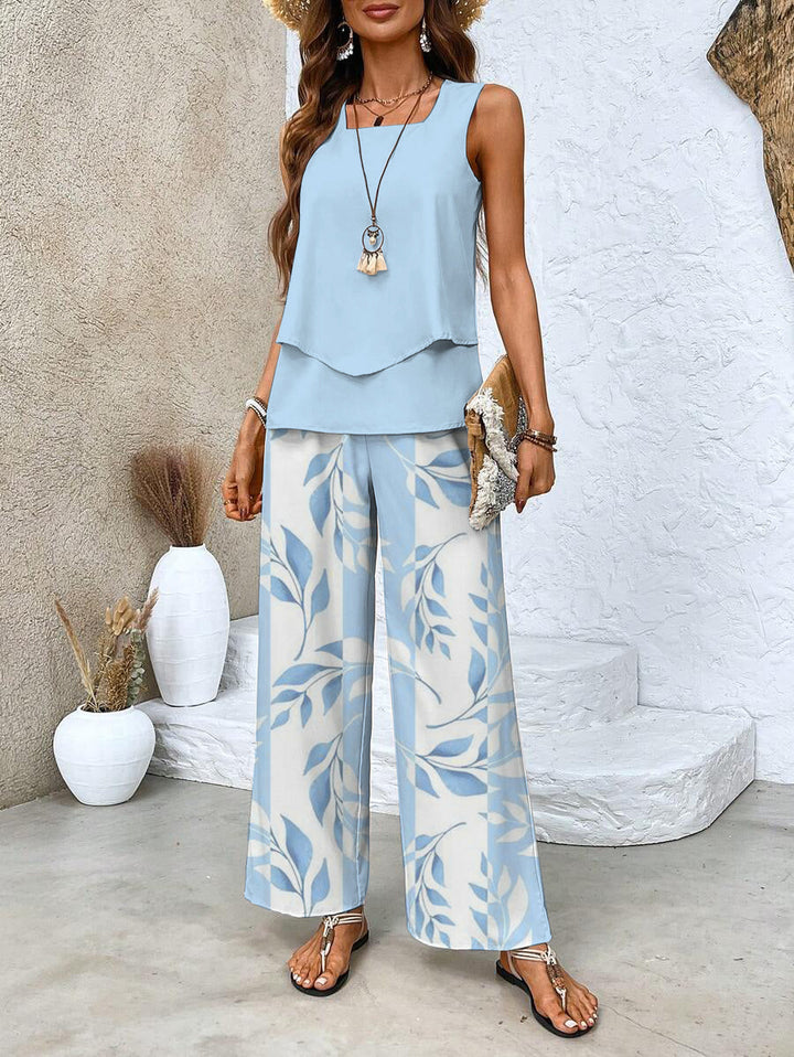 Maeve - Stylish Sleeveless Top & Pants Set