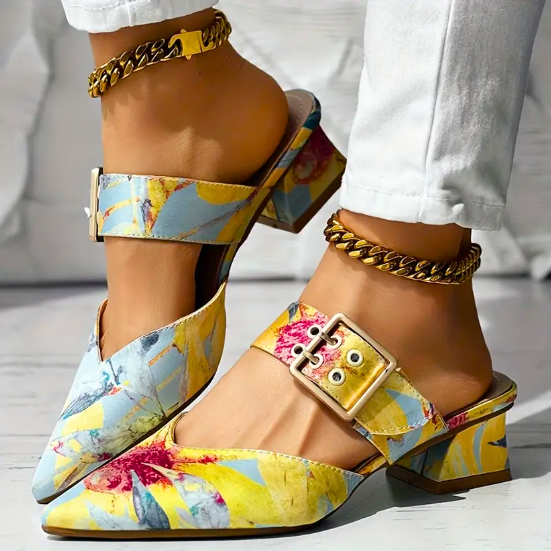 Tajah - Colour Heeled Sandals