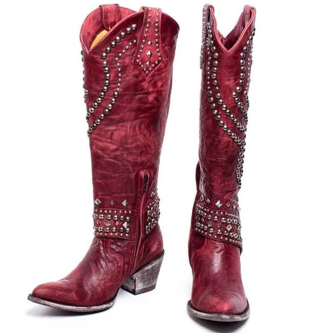 Janis - Vintage High-Cut Boots