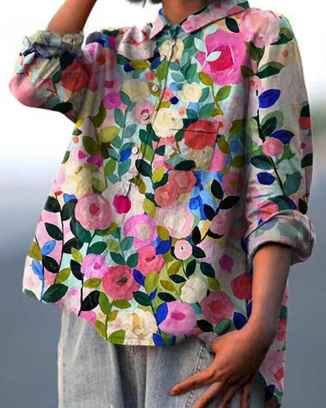 Magnolia - Vibrant Floral Blouse