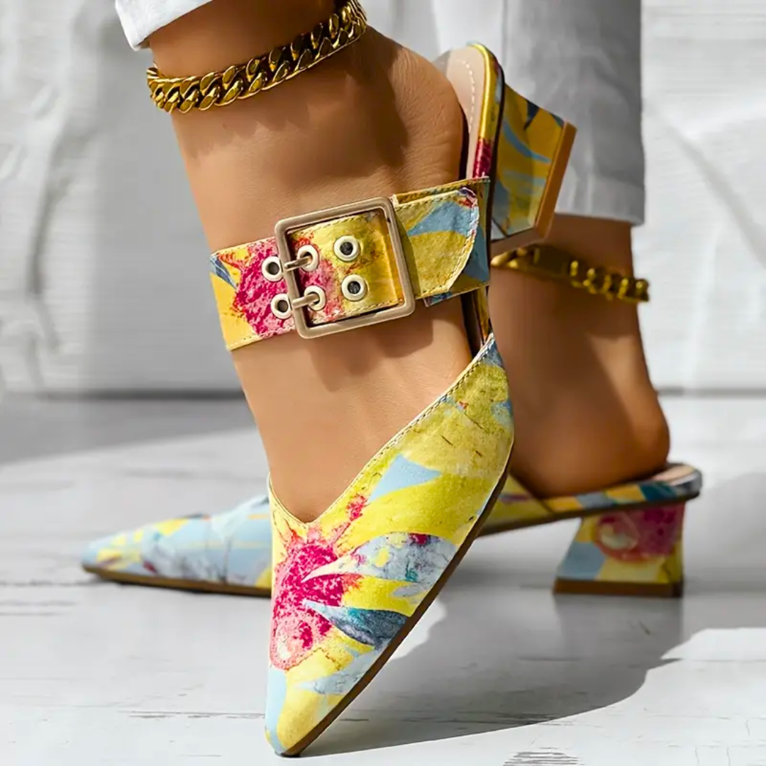 Tajah - Colour Heeled Sandals