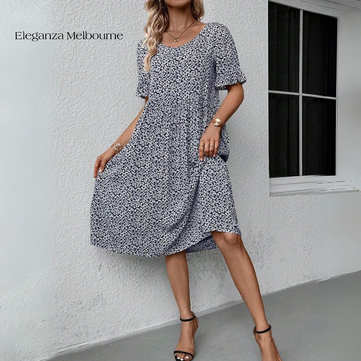 Elena - Elegant Floral Dress