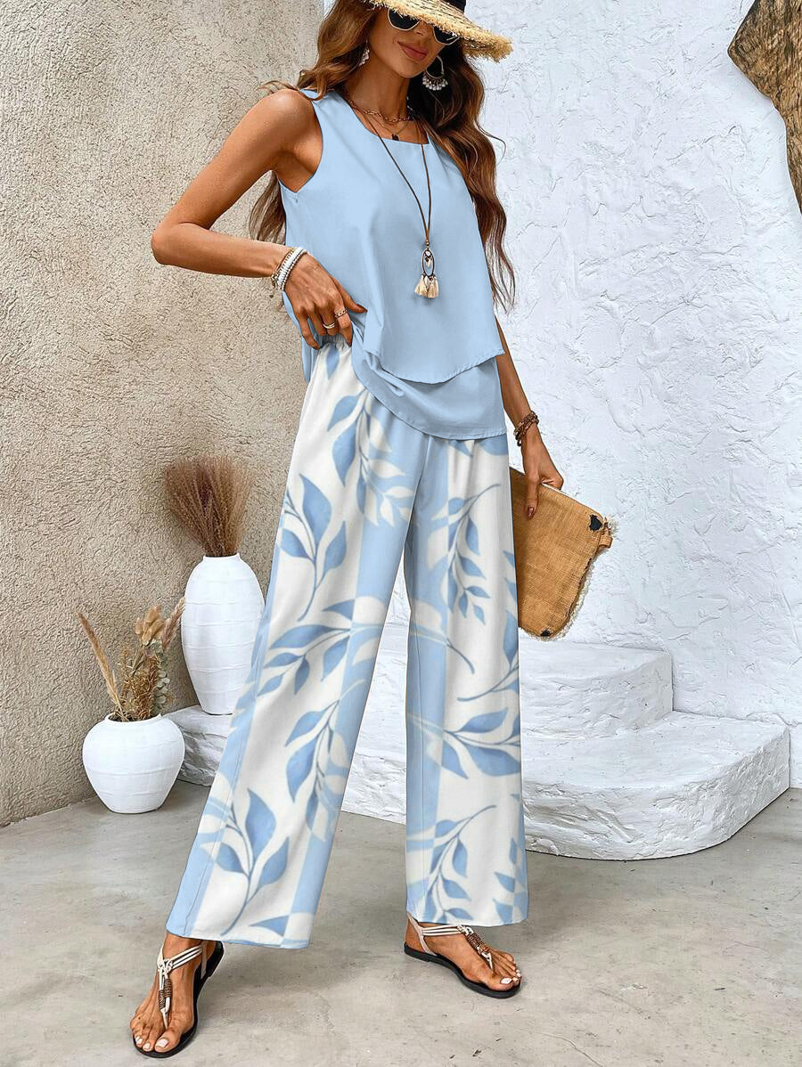 Maeve - Stylish Sleeveless Top & Pants Set