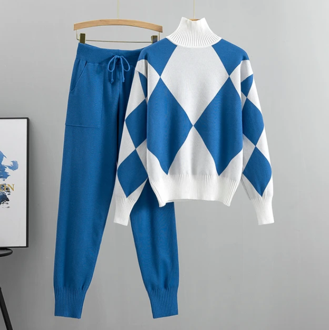 Lola - Geometric Sweatshirt Set