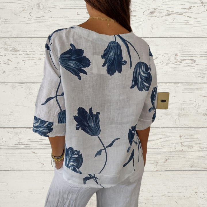 Kiash - Elegant Floral Blouse