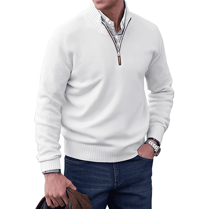 Bryson - Classic Zip Neck Jumper