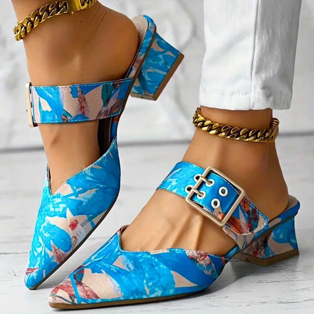 Tajah - Colour Heeled Sandals