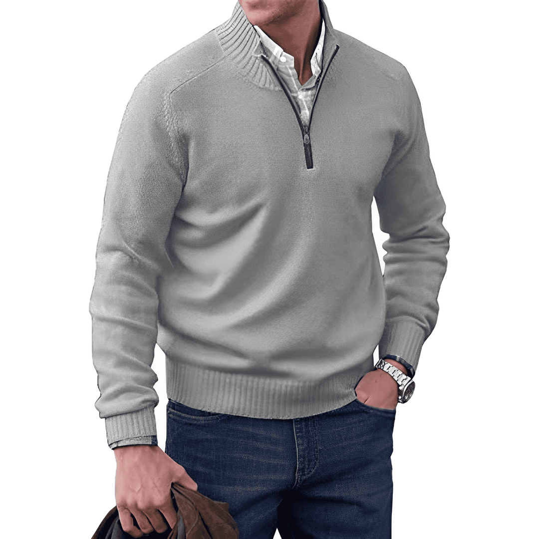 Bryson - Classic Zip Neck Jumper