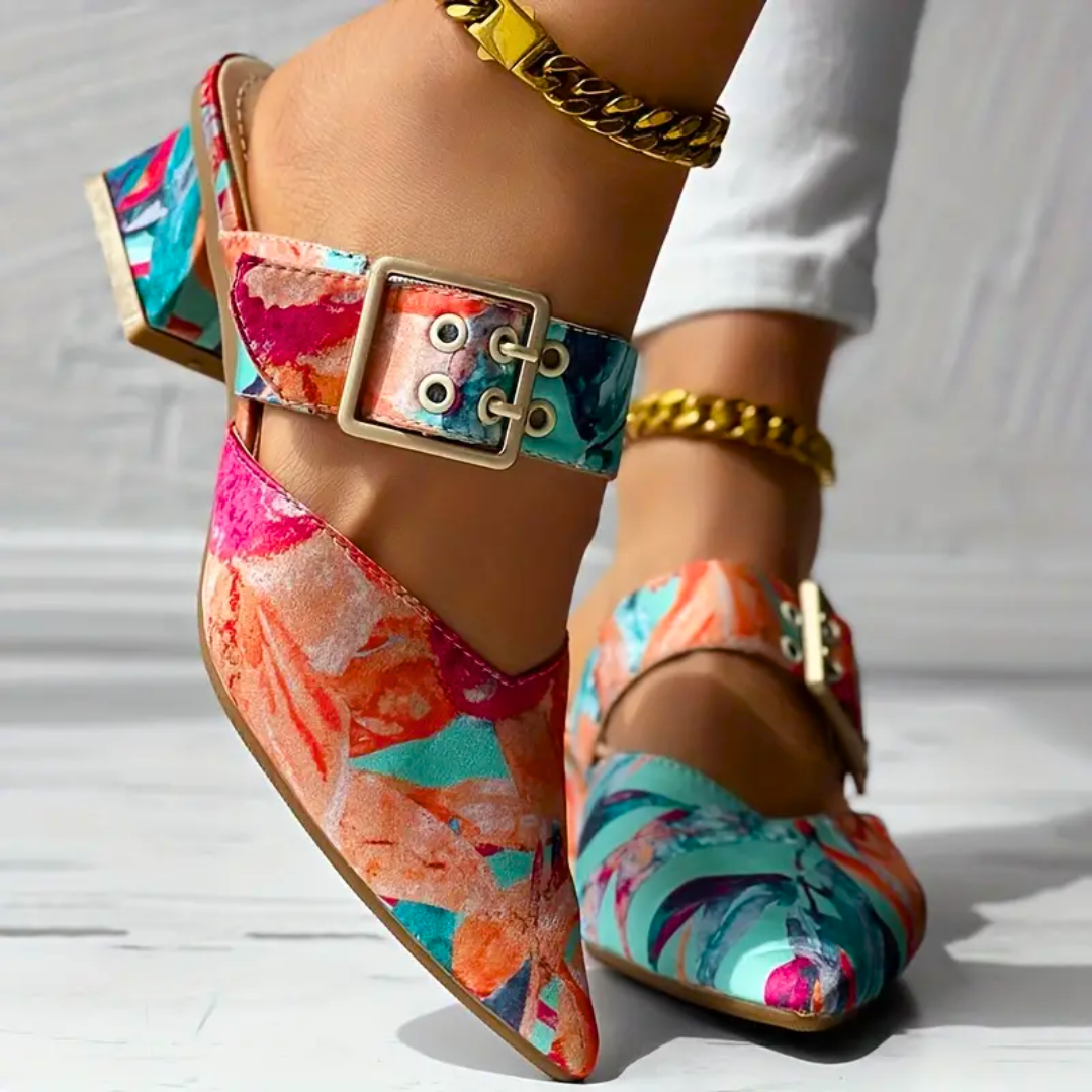 Tajah - Colour Heeled Sandals