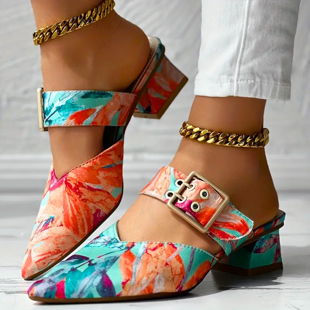 Tajah - Colour Heeled Sandals