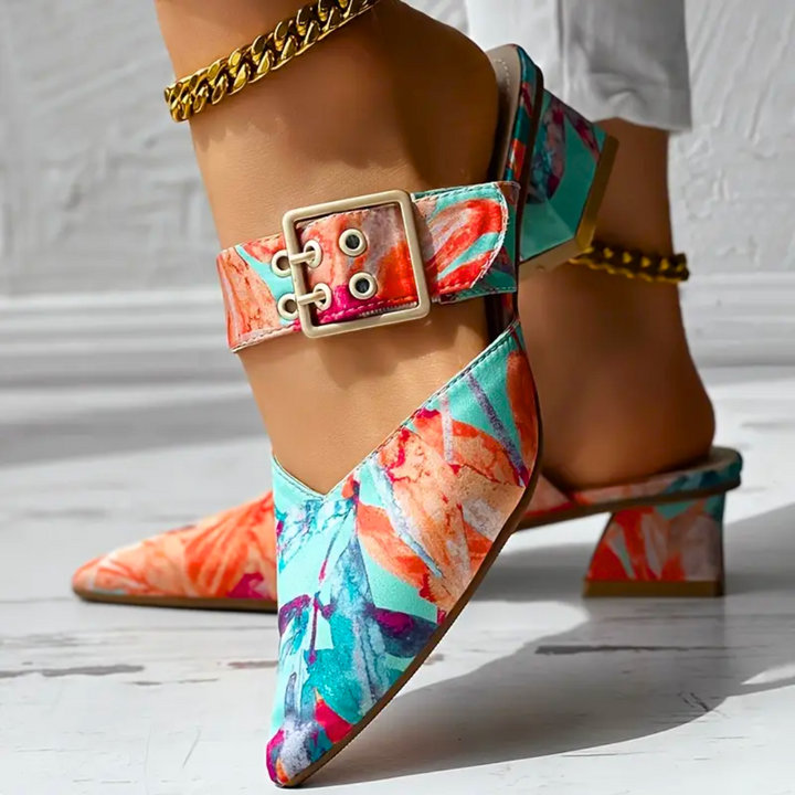 Tajah - Colour Heeled Sandals