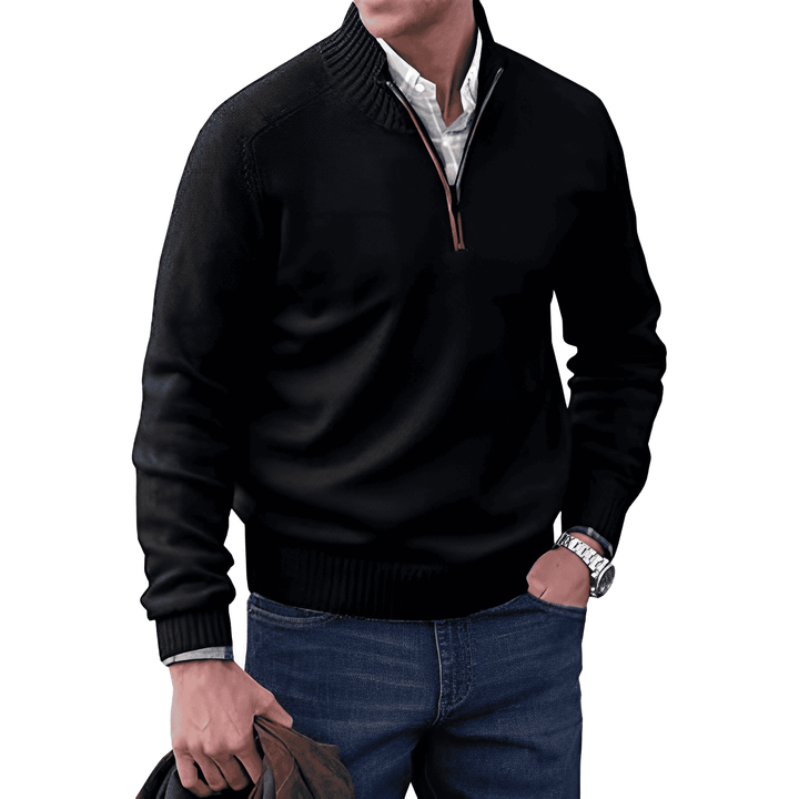 Bryson - Classic Zip Neck Jumper