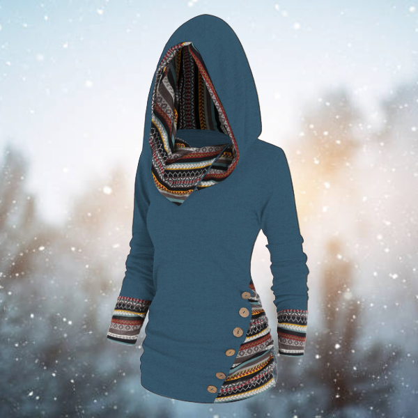 Willow - Cosy Bohemian Hooded Top