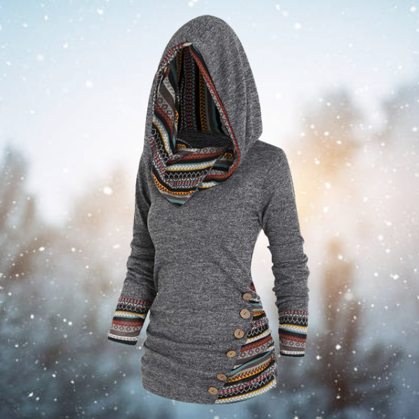 Willow - Cosy Bohemian Hooded Top