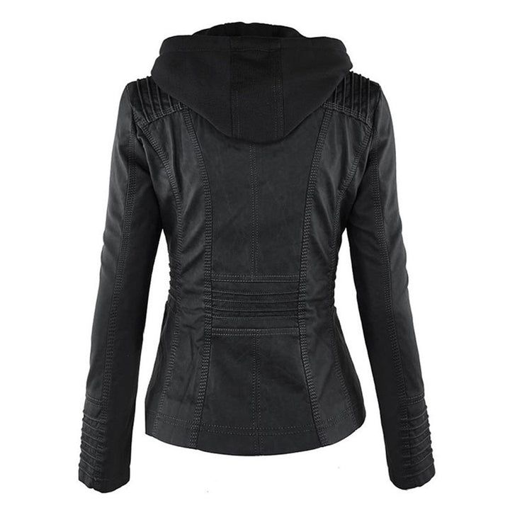 Macie - Hooded Leather Jacket