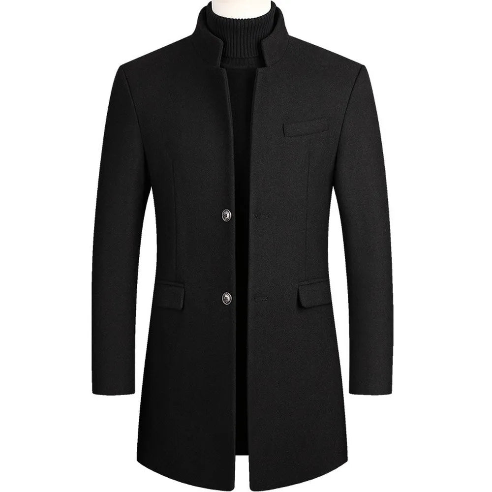 Kane - Classic Stand Collar Coat