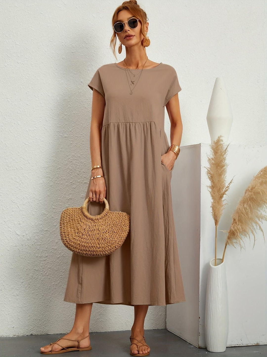 Ella - O-Neck Casual Dress