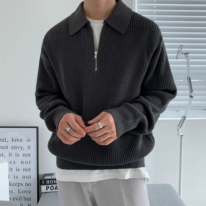 Jason - Zip Collar Sweater