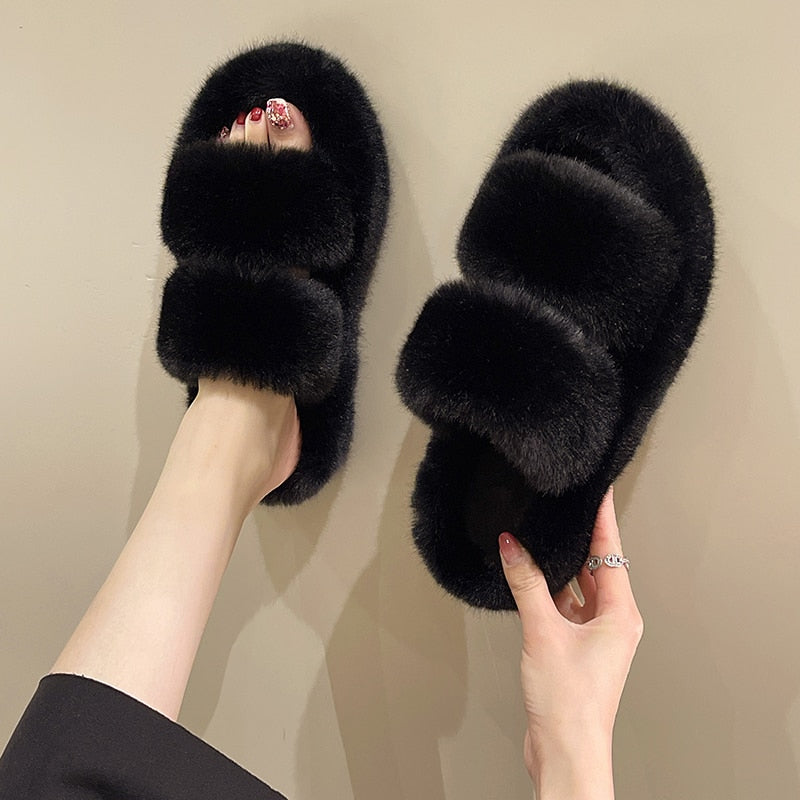 Heidi - Lux Fluffy Slippers