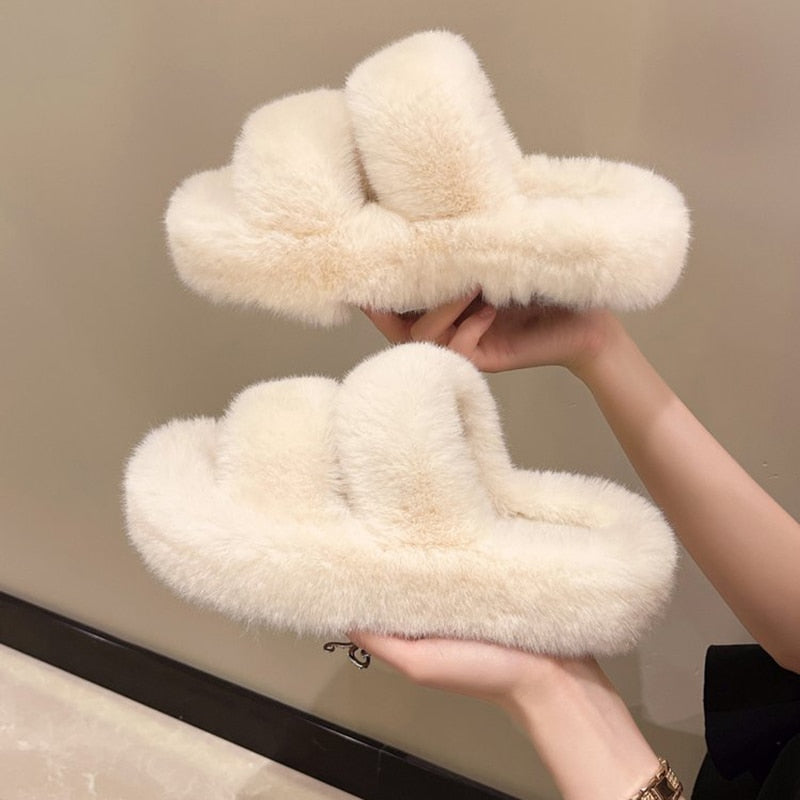 Heidi - Lux Fluffy Slippers