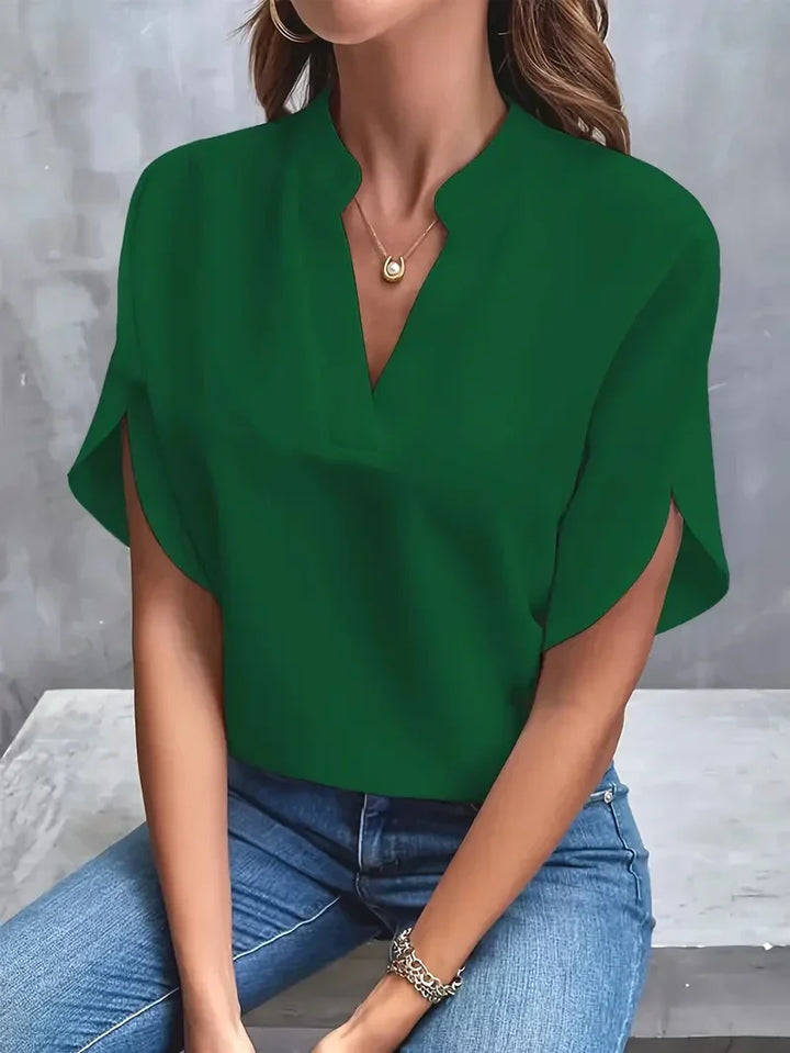 Karoline - Elegant V-Neck Top