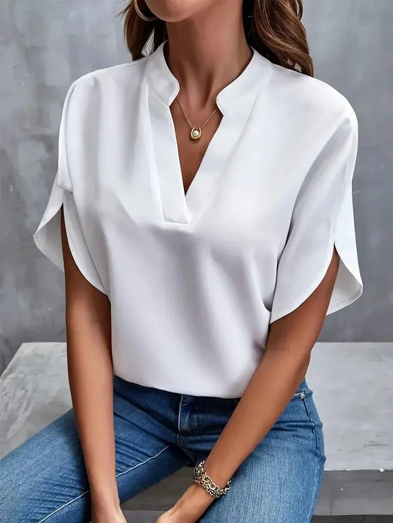 Karoline - Elegant V-Neck Top