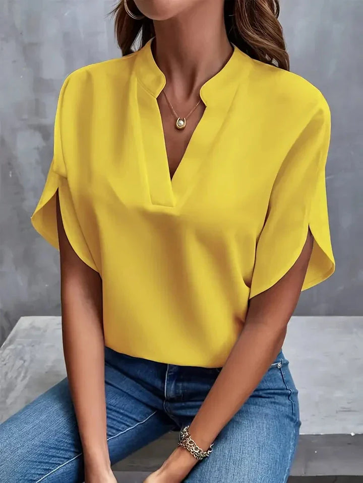 Karoline - Elegant V-Neck Top