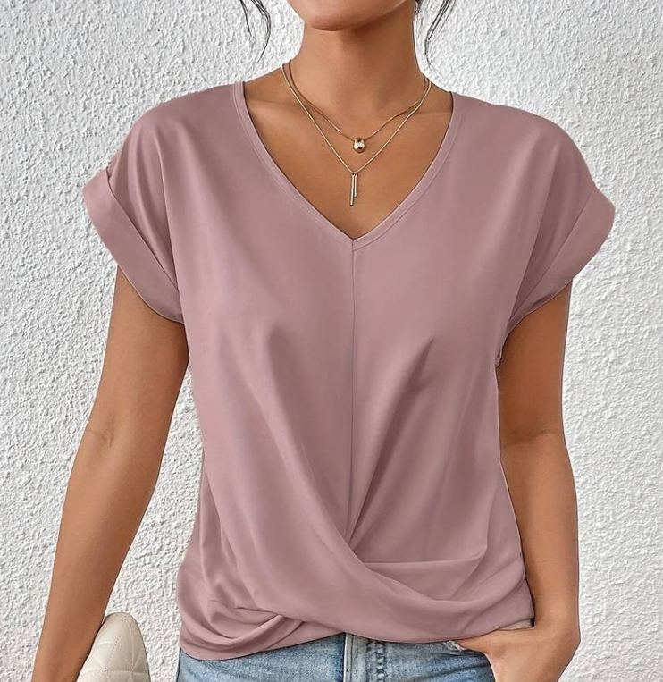 Vanessa - Elegant V-neck Blouse