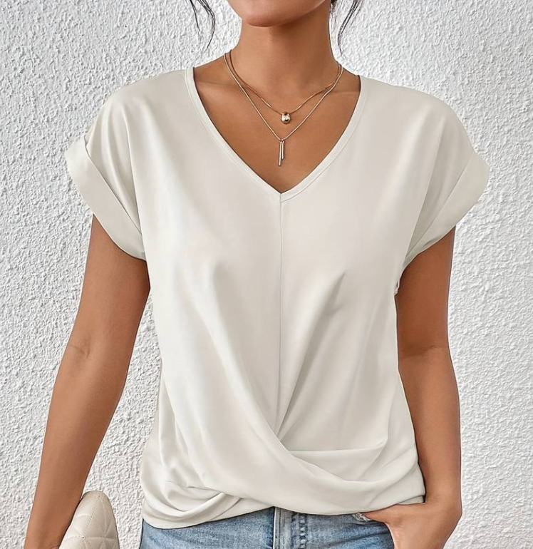 Vanessa - Elegant V-neck Blouse