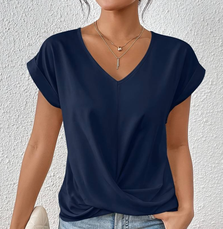 Vanessa - Elegant V-neck Blouse