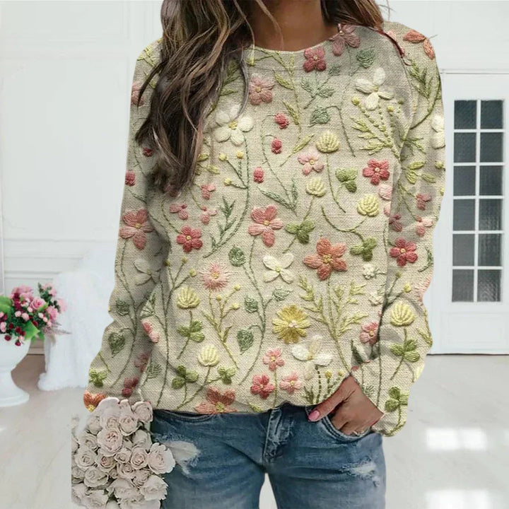 Hannah - Floral Sweater