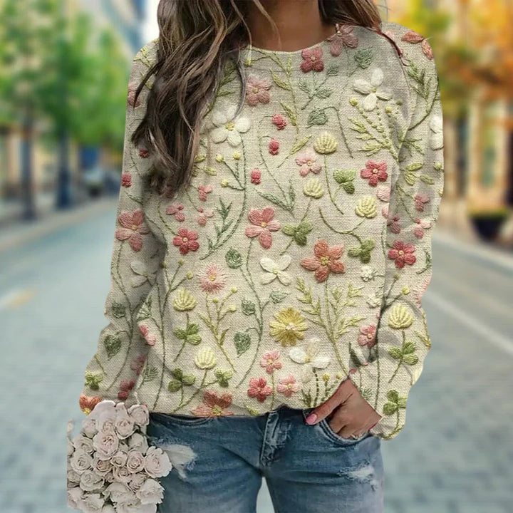 Hannah - Floral Sweater