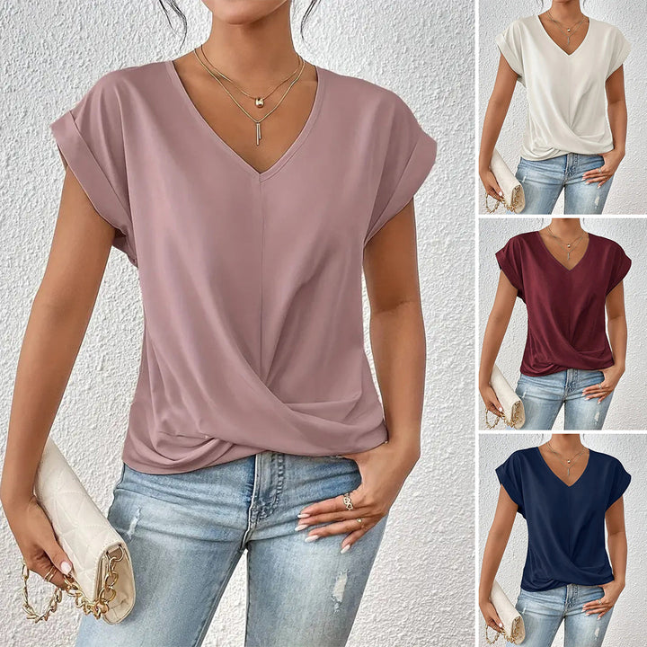 Vanessa - Elegant V-neck Blouse