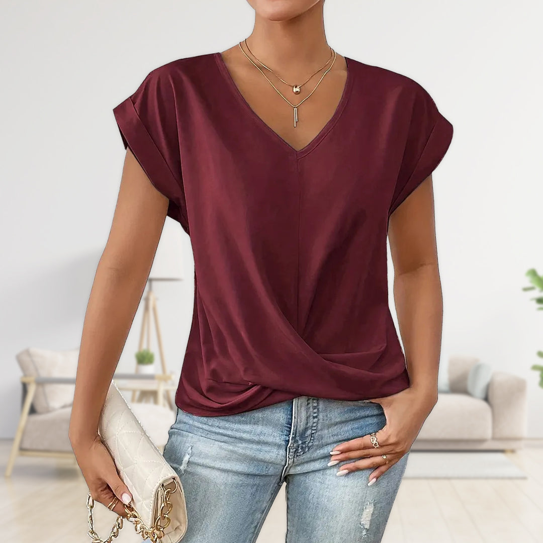 Vanessa - Elegant V-neck Blouse