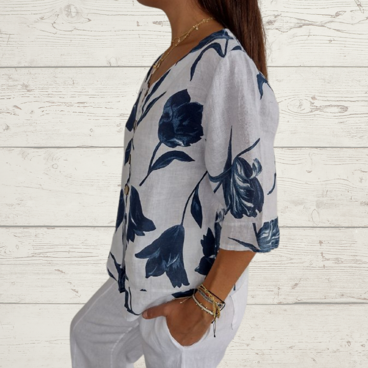 Kiash - Elegant Floral Blouse