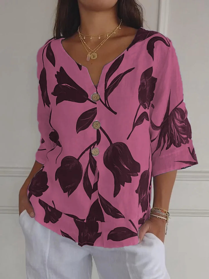 Kiash - Elegant Floral Blouse