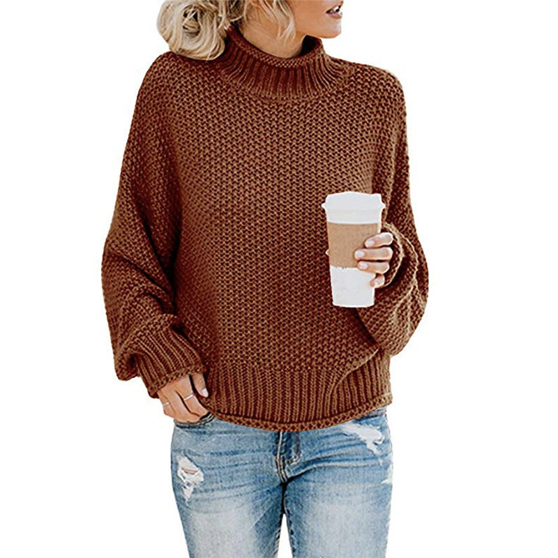 Jayla - Elegant Mock Neck Jumper