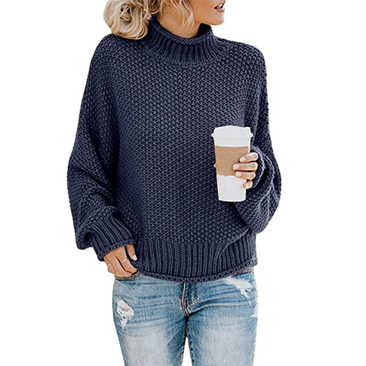 Jayla - Elegant Mock Neck Jumper