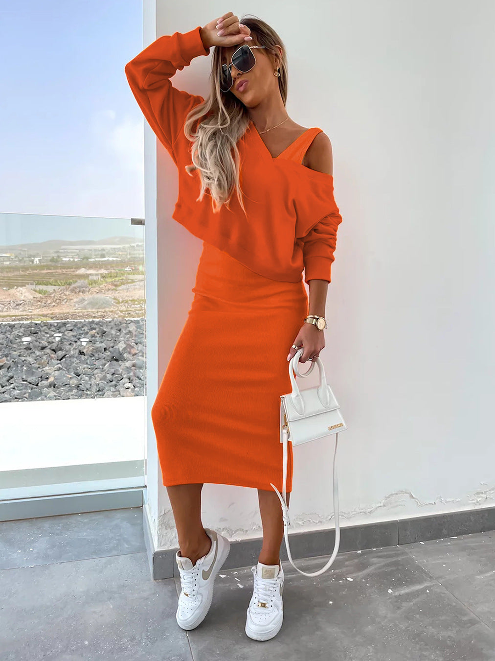 Sienna - Chic Dress Sweater Set